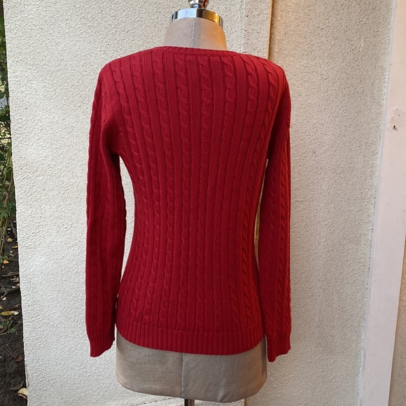 Lauren Ralph Lauren beautiful 100% cotton v neck sweater - Picture 5 of 8